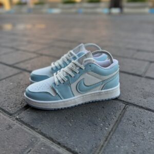 نایک ایرجردن 1 کوتاه سفید آبی(air jordan1 low) - بوتیک ماکان