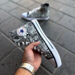 ال استار مشکی سفید کاستوم ساقدار(Converse) - Image 2