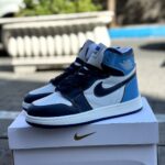 نایک ایرجردن 1 آبی سرمه ای ساقدار(navy blue)