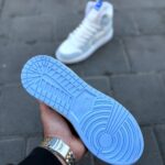 نایک ایرجردن 1 سفید آبی یخی ساقدار(ice blue) - Image 3