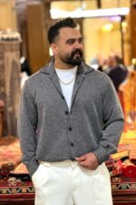 پیراهن استین بلند باکسی پارچه آنگورا - Image 6