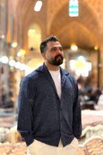 پیراهن استین بلند باکسی پارچه آنگورا - Image 3