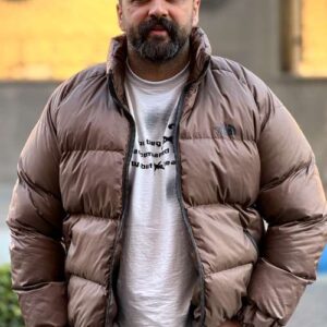 کاپشن پفی یقه ایستاده نورث فیس(the north face)